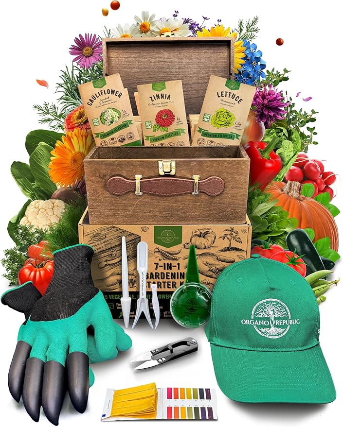 75 Medicinal & Tea Herb Seeds Variety Pack, Garden Seed Starter Kit - Over 47,380 Non-GMO Heirloom Seeds for Planting Herbs and Vegetables, Gift Seed Box with Gardening Supplies