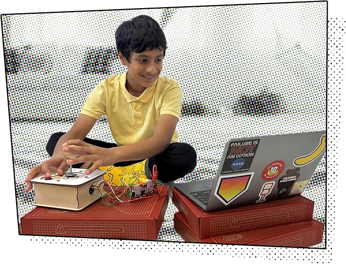 Makey Makey Retro Joystick Invention Launchpad Starter Bundle - Activity kit for STEM Engineering and Coding - Build, Customize, and Play Your Own Arcade Games