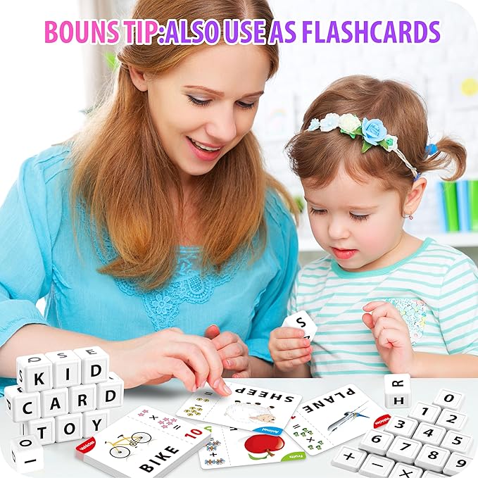 Montessori Matching Letter Games,Educational Toys for 3-8 Year Olds Boys Girls,Alphabet Learning Toys for Kids Ages 3-8 Years,Birthday Party Gifts for 3-8 Year Olds Boys Girls(Purple)