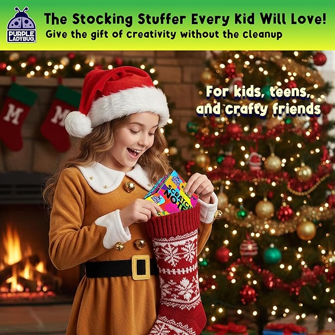 Stocking Stuffers for Kids, for Girls & for Teen Girls - 150 Rainbow Scratch Art Mini Notes Arts and Craft Supplies, Christmas Gifts for Grandkids Crafts Activity Kit, Birthday Gifts