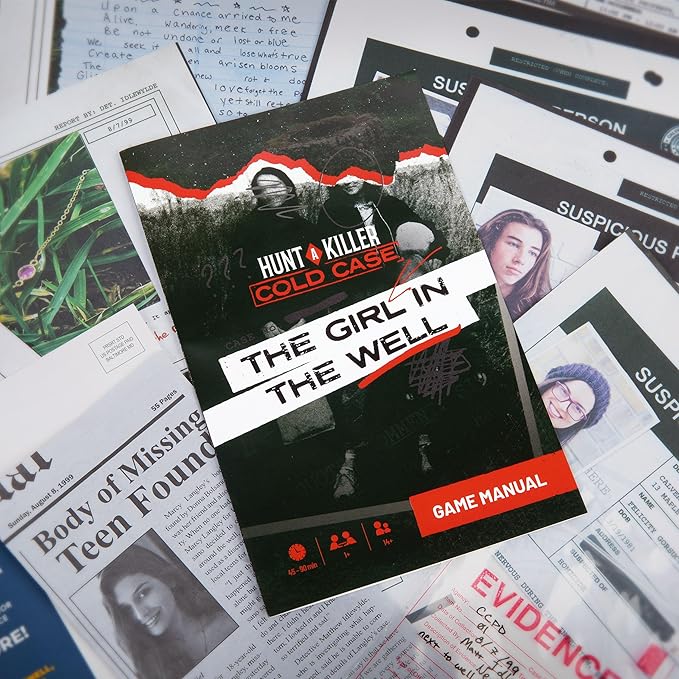 Hunt A Killer: Cold Case: Girl in The Well, an Immersive True Crime Experience for Fans of Criminal Minds and Forensic Files, A Perfect Mystery Game Idea, for Ages 14+