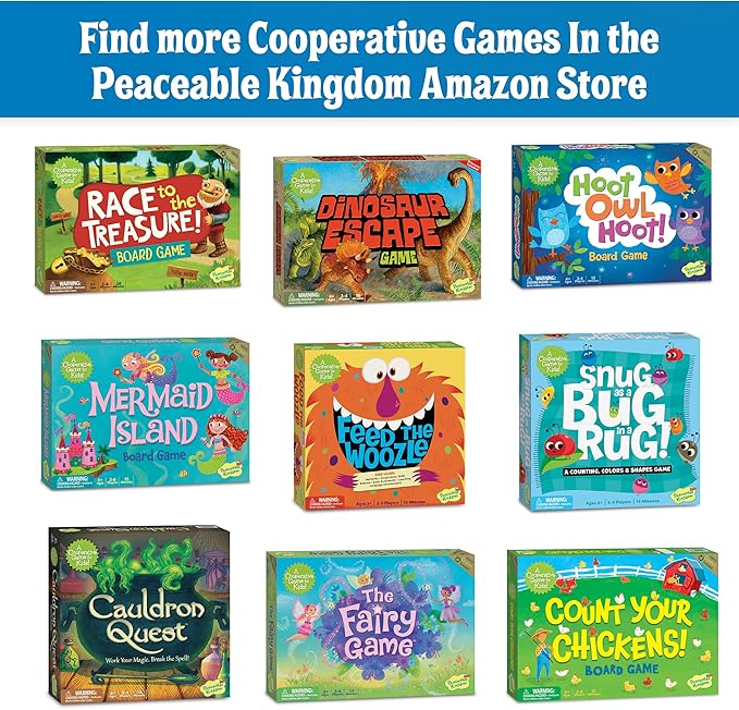 Peaceable Kingdom Gnomes at Night A Cooperative Maze Game for 2 to 4 Kids Ages 6+