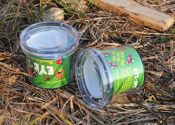 Critter Cage Magnifying Bug Reviewer Kid's Toy, Nature Exploration Toys Insect Magnifier Backyard Explorer (12 Packs)