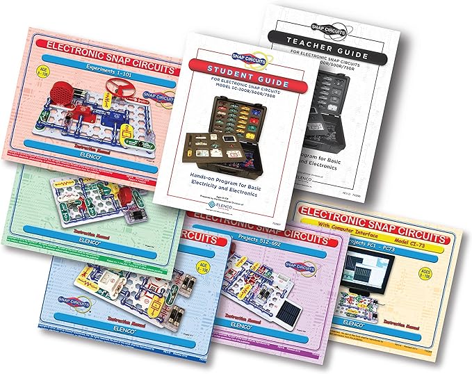 Snap Circuits Extreme SC-750R Electronics Exploration Kit + Student Training Program with Student Study Guide | Perfect for STEM Curriculum