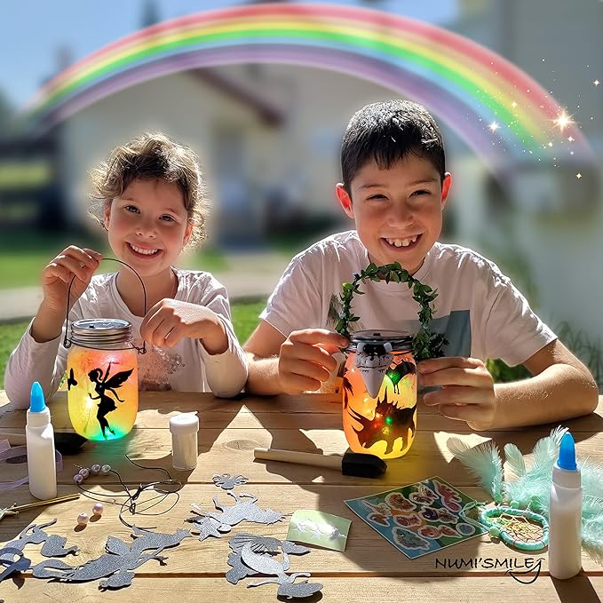 Dinosaur Lantern Nightlight Craft Kit - DIY Dinosaur Crafts for Kids, Ages 3-12