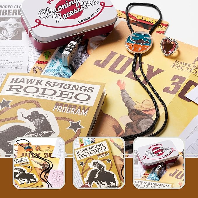 Hunt A Killer: R.I.P at The Rodeo, Solve The Murder of a Rodeo Clown in an Immersive True Crime Experience, A Mystery Party Game for Adults and Stocking Stuffer Gift Ideas, for Ages 14+