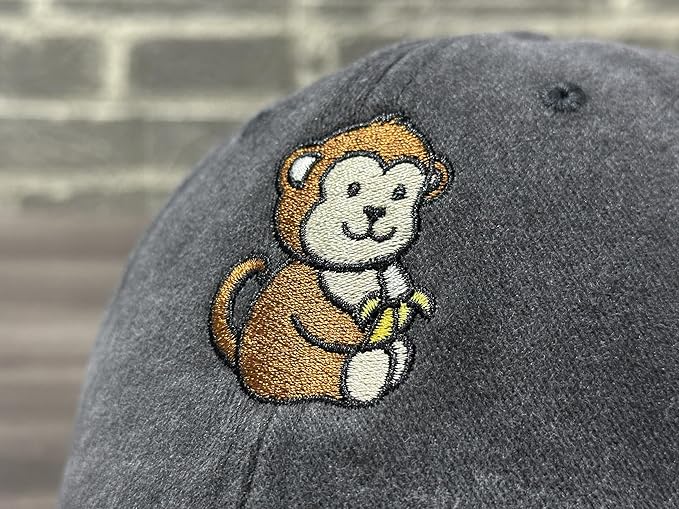 Adjustable Embroidered Animal Baseball Hat for Toddler Kid