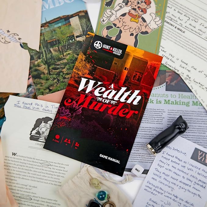 Hunt A Killer: A Wealth of Murder, an Immersive True Crime Experience for Fans of Criminal Minds and Forensic Files, Perfect for Holiday Game Nights or Gift Exchanges, Ages 14+