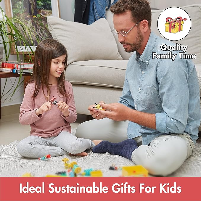 The Off Bits ArtBit Build Your Own Robot Toy Construction Set, Educational Easter Gift Ideas STEM Activities Learning Kit, Creative Build and Play Model Kit Steam Toys for 6 7 8 9 10+ Year Old