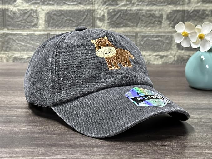 Adjustable Embroidered Animal Baseball Hat for Toddler Kid