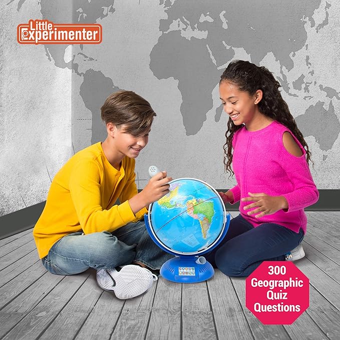 Interactive 9” Globes for Kids, Globe & Wireless Smart Pen, Educational Learning Toys, Talking World Map, Best Gift for 8 Year old Boy, Christmas Gifts for Boys & Girls Ages 8 9 10 11 12 Years Old