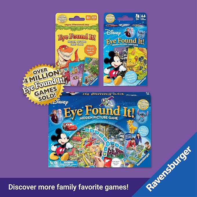Ravensburger Dinosaur Island Eye Found It! Board Game - Educational Adventure for Kids and Families - Promotes Focus, Memory, and Teamwork - Fun Learning Game for Ages 4+