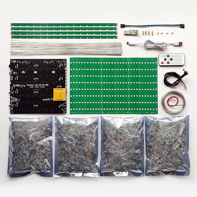 3D Led Cube Kit DIY Electronics Kit (8X8X32RGB-DIY-KIT)