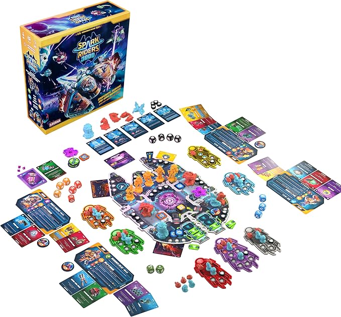 SAVANA Spark Riders 3000 - Commander Edition – Sci-Fi Survival Game | Command, Repair & Fight with Voice-Controlled IRIS App | 1–4 Players, Ages 10+, 60 Min Playtime | Strategy & Cooperative Game