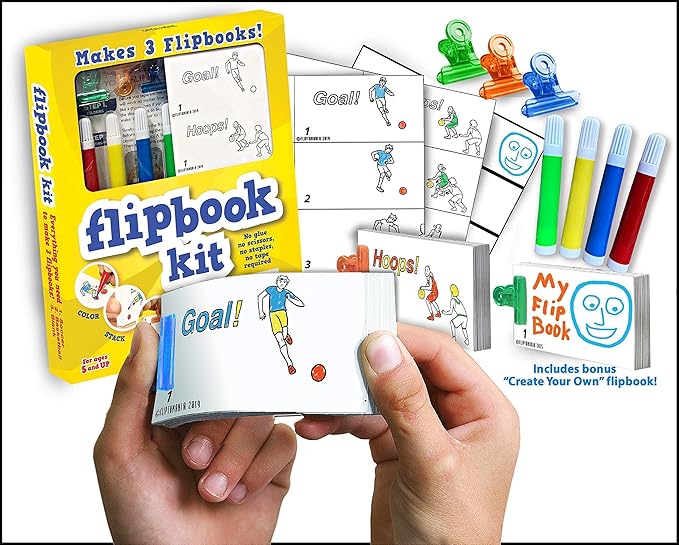 Fliptomania Bundle of 5 Flipbook Kits for Kids - Save 20%