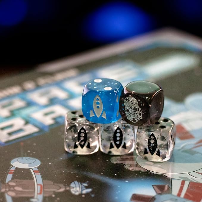 AEG Space Base | Space Exploration Engine Building Interactive Family Dice Game | Blend of Strategy & Luck | Easy to Learn | 2-5 Players | Ages 10+