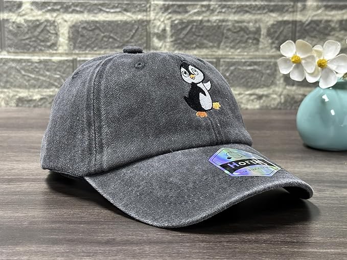 Adjustable Embroidered Animal Baseball Hat for Toddler Kid